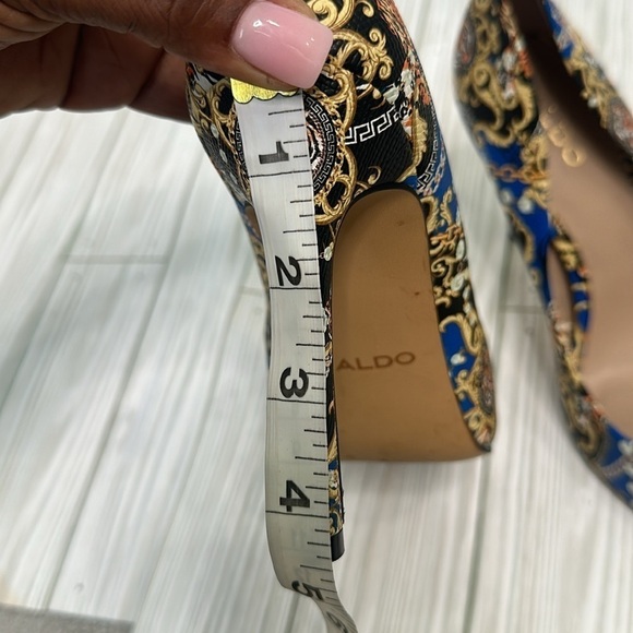 Aldo Kriss Heels Womens Aldo Multicolored Patterned Pumps Shoes Size 8M - Picture 12 of 13
